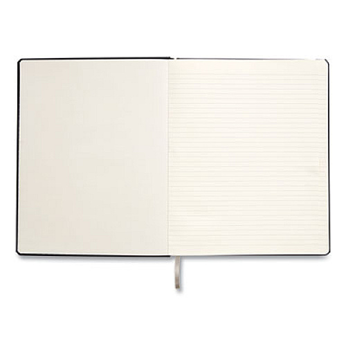 TRU RED Hardcover Business Journal, 1-Subject, Narrow Rule, Black Cover, (96) 10 x 8 Sheets (24377295)
