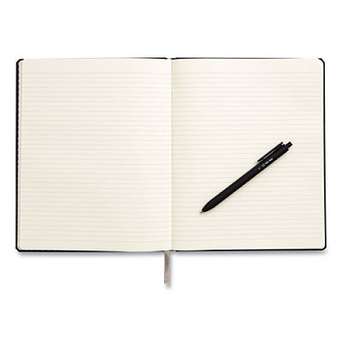 TRU RED Hardcover Business Journal, 1-Subject, Narrow Rule, Black Cover, (96) 10 x 8 Sheets (24377295)