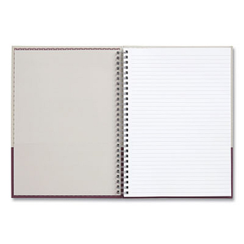 TRU RED Wirebound Hardcover Notebook, 1-Subject, Narrow Rule, Gray/Purple Cover, (80) 9.5 x 6.5 Sheets (24383522)
