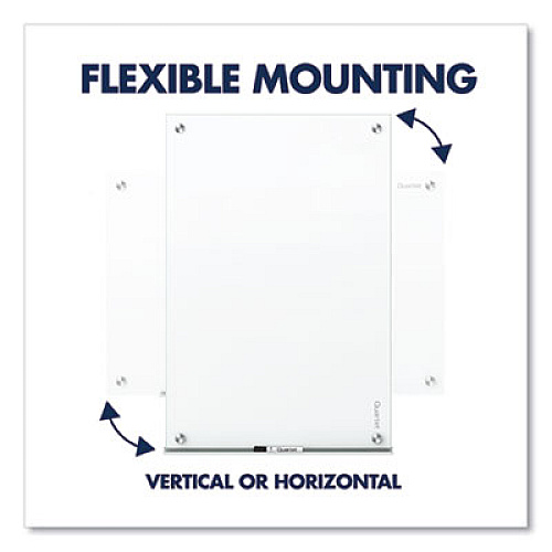 Brilliance Glass Dry-Erase Boards, 96 x 48, White Surface