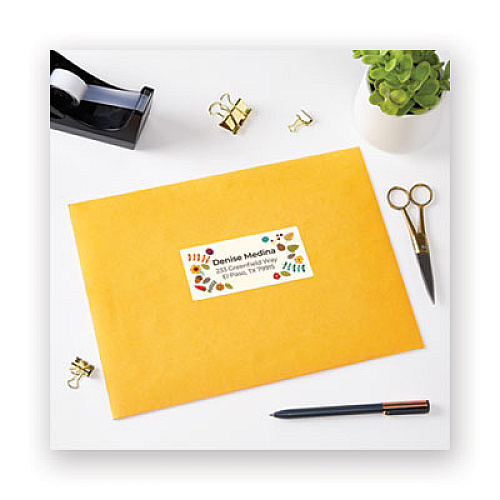 Avery Waterproof Shipping Labels with TrueBlock and Sure Feed, Laser Printers, 2 x 4, White, 10/Sheet, 500 Sheets/Box 2" Width x 4" Length - Permanent Adhesive - Rectangle - Laser - Matte White - Matte - Film - Permanent Adhesive, Durable, Stick & (95523)