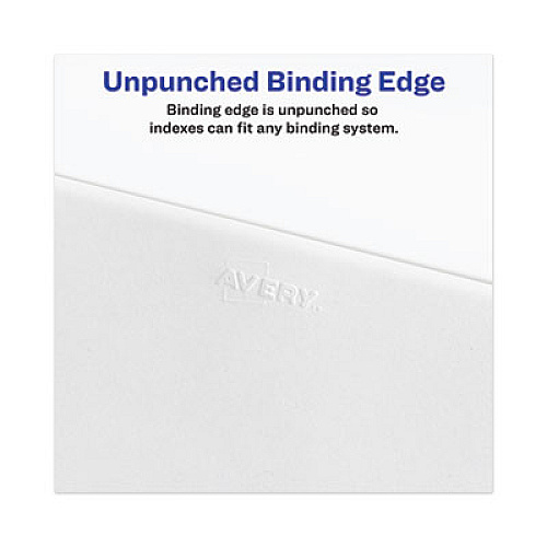 Avery-Style Preprinted Legal Side Tab Divider, 26-Tab, Exhibit R, 11 x 8.5, White, 25/Pack, (1388) 1 Printed Tab(s) - Character - R - 8.5" Divider Width x 11" Divider Length - Letter - White Paper Divider - Paper Tab(s) - 20% Recycled - Reinforced (01388)