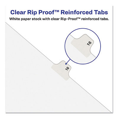 Avery-Style Preprinted Legal Bottom Tab Dividers, 26-Tab, Exhibit L, 11 x 8.5, White, 25/Pack 25 x Divider(s) - Bottom Tab(s) - Exhibit L - 1 Tab(s)/Set - 8.5" Divider Width x 11" Divider Length - Letter - 8.50" Width x 11" Length - White Paper Di (12385)