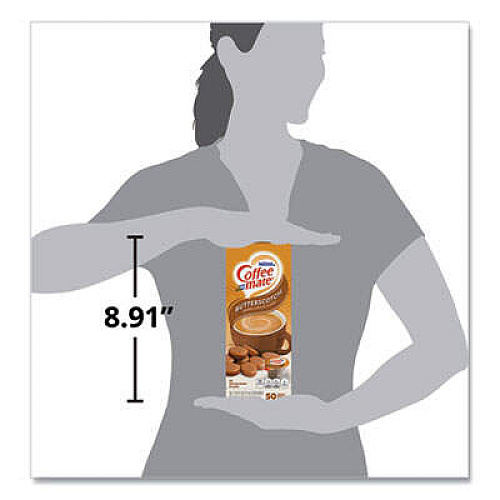 Coffee-mate Liquid Coffee Creamer, Butterscotch, 0.38 oz Mini Cups, 50 Cups/Box CREAMER,BUTTERSCOTCH,50CT (68613)
