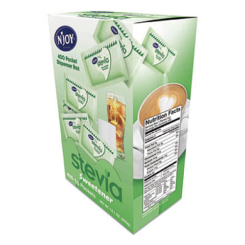 N'Joy Stevia Artificial Sweetener, 0.4 oz. 400 Packets/Box (83221)