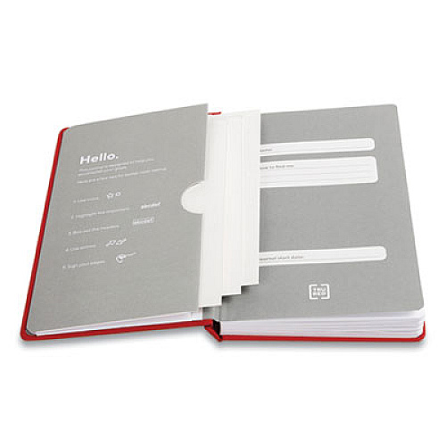 TRU RED Medium Starter Journal, 1-Subject, Narrow Rule, Red Cover, (192) 8 x 5 Sheets (24421835)