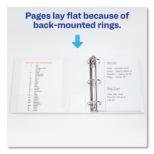 Avery Economy View Binder with Round Rings , 3 Rings, 1 - 12 Pack