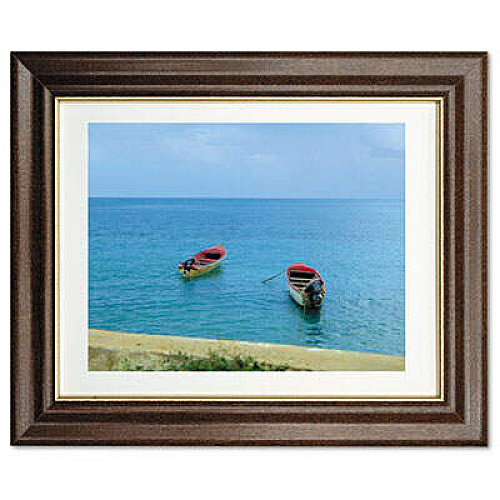 AbilityOne 7105012820631 SKILCRAFT Style C Photo Frame, Wood, 8-1/2 x 11, Walnut Stain