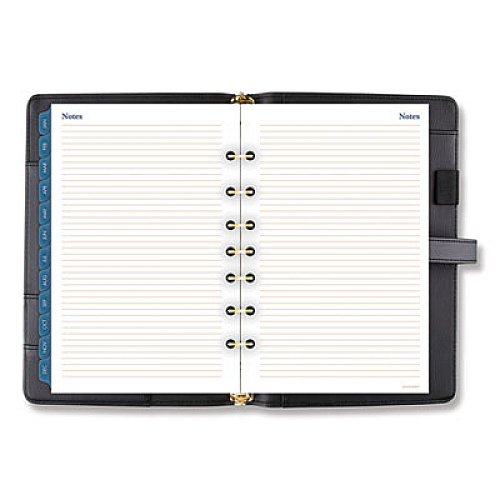 AT-A-GLANCE Buckle Closure Planner/Organizer Starter Set, 8.5 x 5.5, Black Cover, 12-Month (Jan to Dec): Undated Julian Dates - Weekly, Monthly - 8:00 AM to 5:00 PM - 1 Month, 1 Week Double Page Layout - 5 1/2" x 8 1/2" Sheet Size - 7-ring - (DR111804005)