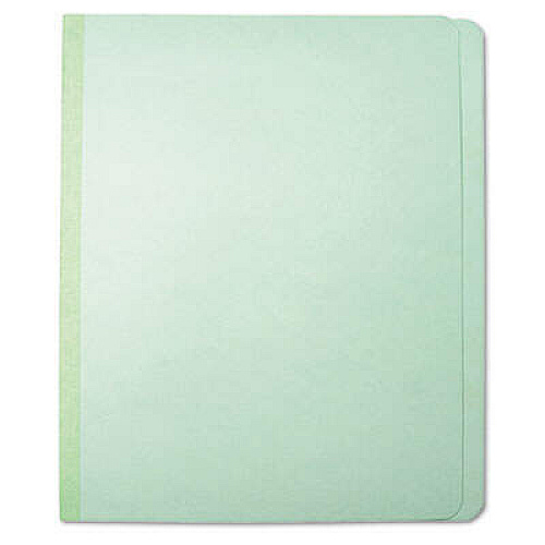 AbilityOne SKILCRAFT Pressboard Classification Folder 8 1/2" x 11" - 2" Fastener Capacity for Folder, 1" Fastener Capacity for Divider - 2 Divider(s) - Pressboard - Green - 100% Recycled - 10 / Box (5547684)