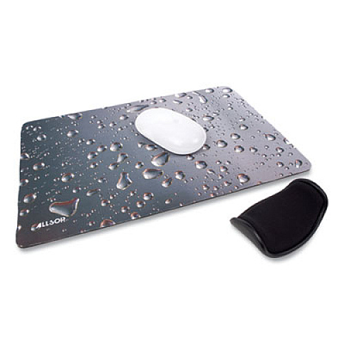 Allsop Wrist Assist Memory Foam Ergonomic Wrist Rest, 6 x 6.5, Black 1.50" Height x 4" Width x 2.50" Depth - Black - Memory Foam - 1 Each (29538)