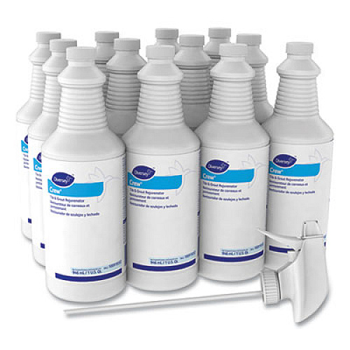 Diversey Crew Tile and Grout Rejuvenator, 32 oz Spray Bottle, 12/Carton (100919352)