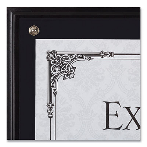 DAX Award Plaque, Wood/Acrylic Frame, Up to 8.5 x 11, Black (N15908NT)