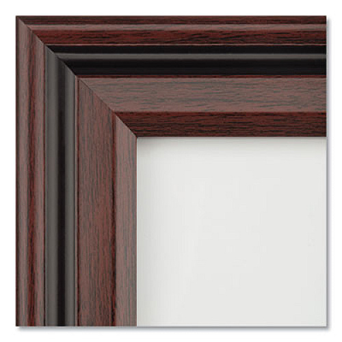 DAX Desk/Wall Photo Frame, Plastic, 8.5 x 11, Rosewood/Black (N15786NT)