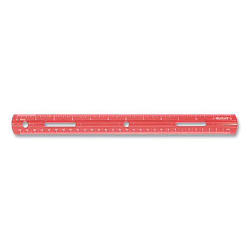 Westcott Plastic Ruler, Standard/Metric, 12" (30 cm) Long, Assorted Translucent Colors (17722)