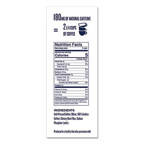 La Colombe Cold Brew Coffee, Brazilian Bold, 9 oz Can, 12/Carton (LCT00004)