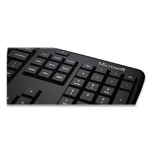 Microsoft Ergonomic Desktop Keyboard and Mouse Combo, Black (RJU00001)