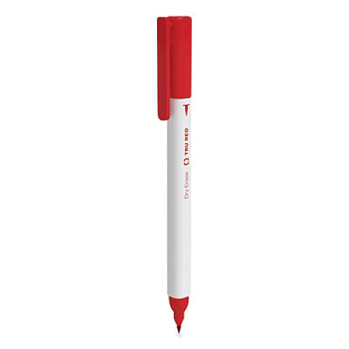 TRU RED Dry Erase Marker, Pen-Style, Extra-Fine Bullet Tip, Assorted Colors, 4/Pack (24402805)