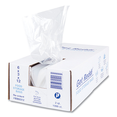 Inteplast Group Food Bags, 2 qt, 0.68 mil, 6 - 4 Pack