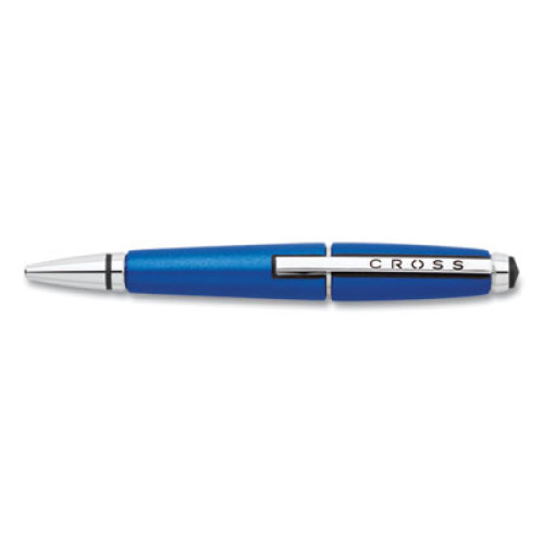 Cross Edge Retractable Gel Pen Gift Box, Medium 0.7mm, Black Ink, Blue