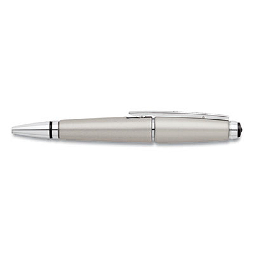 Cross Edge Retractable Gel Pen Gift Box, Medium 0.7mm, Black Ink, Titanium Barrel (AT05555)