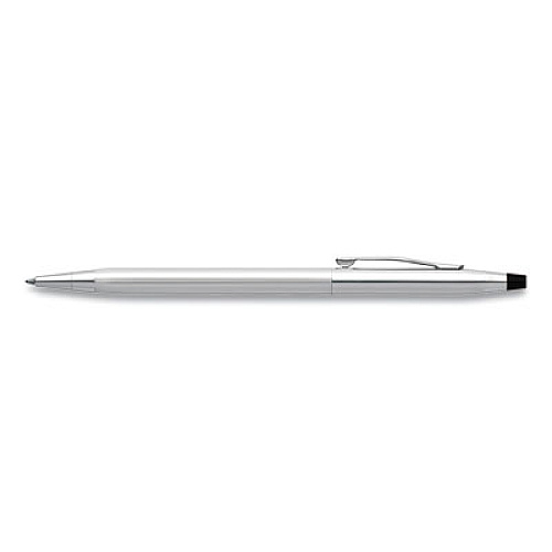 Cross Classic Century Twist-Action Ballpoint Pen, Retractable, Medium 1 mm, Black Ink, Chrome Barrel (3502)