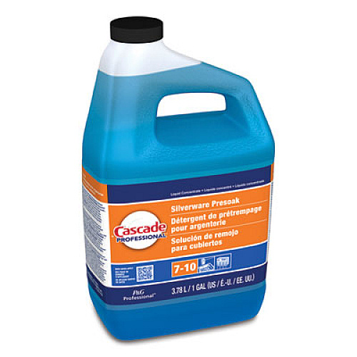 Cascade Professional Silverware Presoak, Mild Citrus Scent, 1 gal Bottle, 2/Carton (71188)