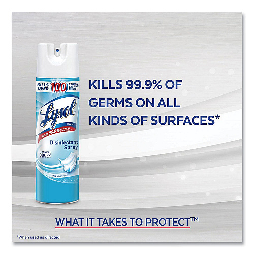 Lysol&reg; Disinfectant Spray, Spring Waterfall Scent, 19 oz Aerosol Spray (79326) - 3 Pack