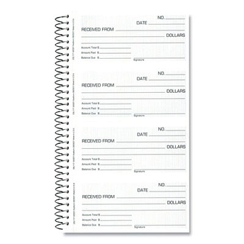 Rediform Money and Rent Unnumbered Receipt Book, 5 1/2 x 2 3/4, Two ...