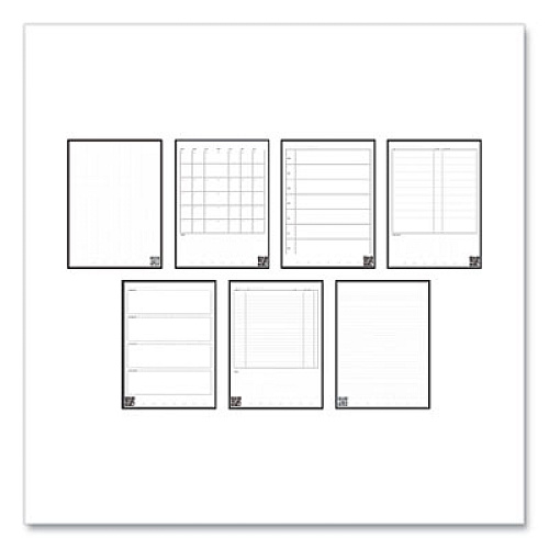 Rocketbook Fusion Smart Notebook, Seven Assorted Page Formats, Blue Cover, (21) 11 x 8.5 Sheets (FLRCCDFFR)