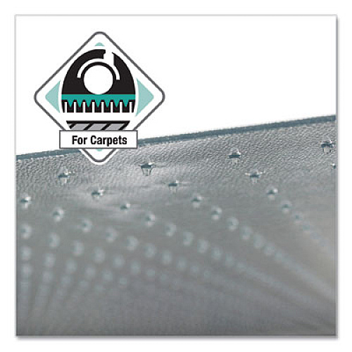 Cleartex Ultimat Polycarbonate Chair Mat for Low/Medium Pile Carpet, 48 x 79, Clear