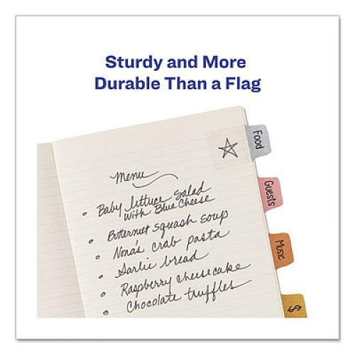 Avery Ultra Tabs Repositionable Tabs, Mini Tabs: 1" x 1.5", 1/5-Cut, Assorted Metallic Colors, 1" Wide, 40/Pack 40 Tab(s) - 1.50" Tab Height x 1" Tab Width - Clear Film, Gold Paper, Rose Gold, Copper Tab(s) - 40 / Pack (74785)