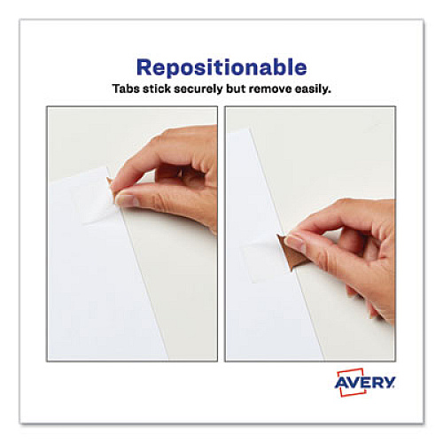 Avery Ultra Tabs Repositionable Tabs, Mini Tabs: 1" x 1.5", 1/5-Cut, Assorted Metallic Colors, 1" Wide, 40/Pack 40 Tab(s) - 1.50" Tab Height x 1" Tab Width - Clear Film, Gold Paper, Rose Gold, Copper Tab(s) - 40 / Pack (74785)