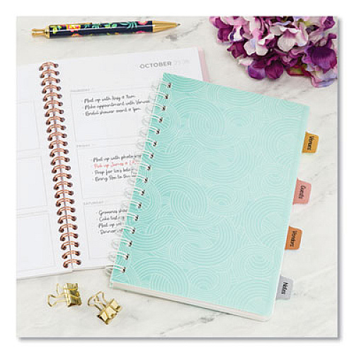 Avery Ultra Tabs Repositionable Tabs, Mini Tabs: 1" x 1.5", 1/5-Cut, Assorted Metallic Colors, 1" Wide, 40/Pack 40 Tab(s) - 1.50" Tab Height x 1" Tab Width - Clear Film, Gold Paper, Rose Gold, Copper Tab(s) - 40 / Pack (74785)