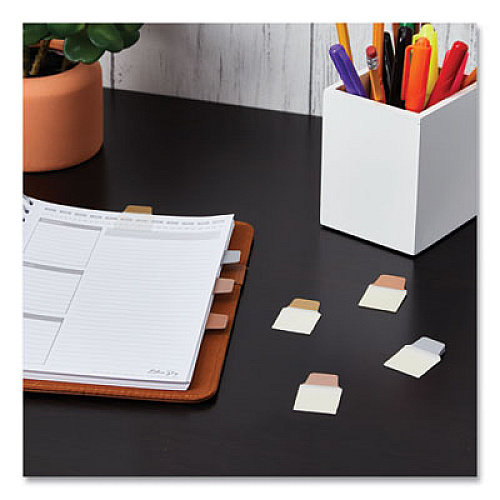 Avery Ultra Tabs Repositionable Tabs, Mini Tabs: 1" x 1.5", 1/5-Cut, Assorted Metallic Colors, 1" Wide, 40/Pack 40 Tab(s) - 1.50" Tab Height x 1" Tab Width - Clear Film, Gold Paper, Rose Gold, Copper Tab(s) - 40 / Pack (74785)