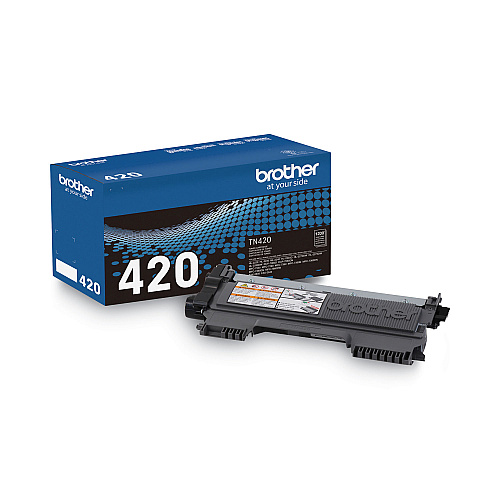 Brother TN420 Toner, 1,200 Page-Yield, Black - 2 Pack