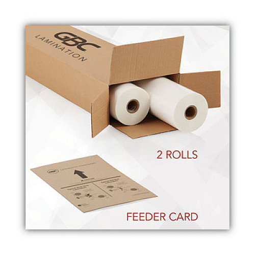 GBC NAP-Lam I Roll Film, 1.5 mil, 18" x 500 ft, Gloss Clear, 2/Box Laminating Pouch/Sheet Size: 18" Width x 500 ft Length x 1.50 mil Thickness - 1" Core - Clear - 2 / Box (3000003)