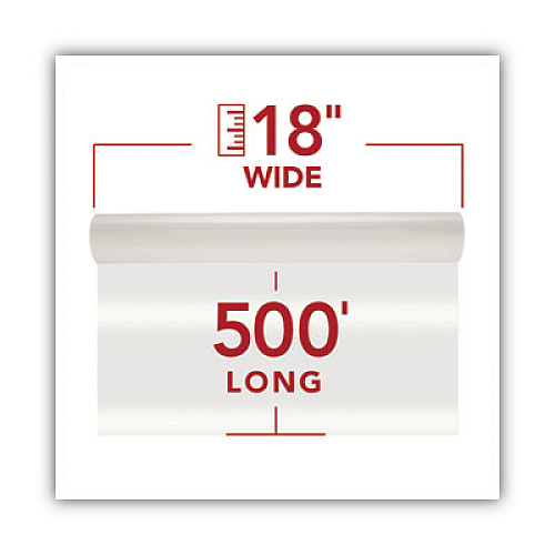 GBC NAP-Lam I Roll Film, 1.5 mil, 18" x 500 ft, Gloss Clear, 2/Box Laminating Pouch/Sheet Size: 18" Width x 500 ft Length x 1.50 mil Thickness - 1" Core - Clear - 2 / Box (3000003)