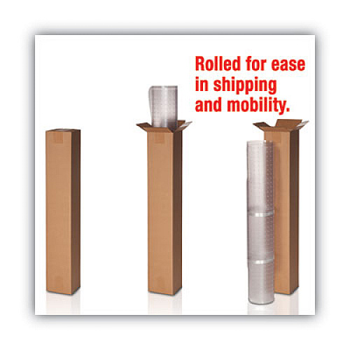 DuraMat Moderate Use Chair Mat, Low Pile Carpet, Roll, 46 x 60, Rectangle, Clear