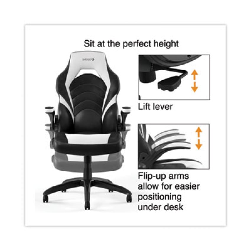 Emerge Vortex Bonded Leather Gaming Chair, Supports Up to