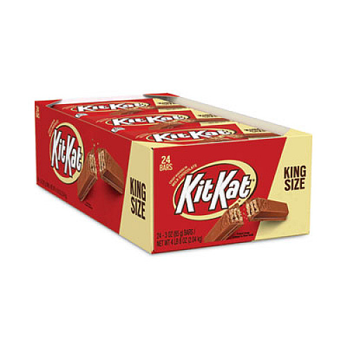 Kit Kat King Size Wafer Bar, 3 oz Bar, 24 Bars/Carton (20901310)