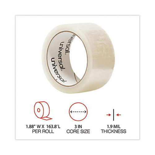 General-Purpose Box Sealing Tape, 3" Core, 1.88" x 54.6 yds, Clear