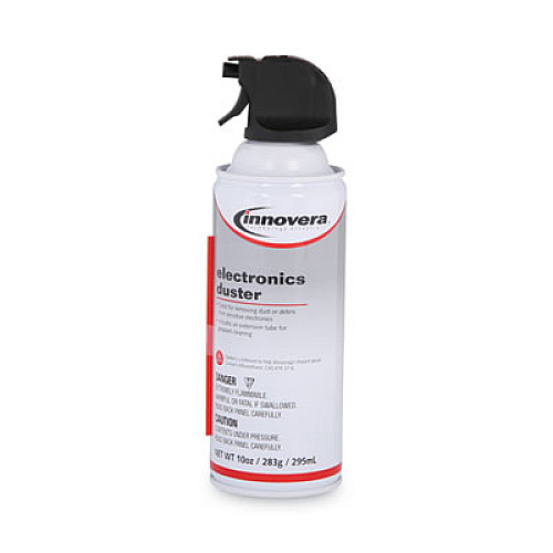 Innovera&reg; Compressed Air Duster Cleaner, 10 oz Duster, 6 Cans (IVR10016)