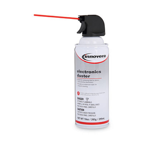 Innovera&reg; Compressed Air Duster Cleaner, 10 oz Duster, 6 Cans (IVR10016)