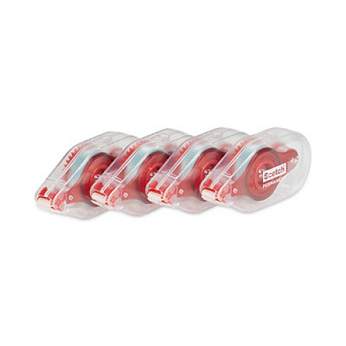 Scotch Tape Runner, 0.31" x 49 ft, Dries Clear, 4/Pack Clear - 4 / Pack (6055BNS)