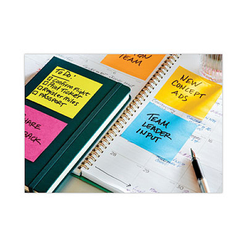 Post-it Full Stick Notes, 3" x 3", Electric Yellow, 25 Sheets/Pad, 12 Pads/Pack (F33012SSY)