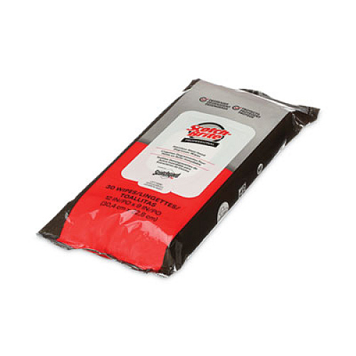 Stainless Steel Hood Degreaser Wipes, 9 x 12, Unscented, 30 Wipes/Pack, 6 Packs/Carton