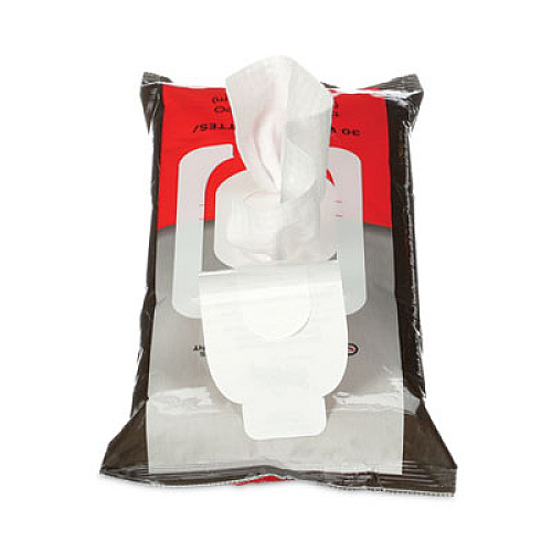Stainless Steel Hood Degreaser Wipes, 9 x 12, Unscented, 30 Wipes/Pack, 6 Packs/Carton