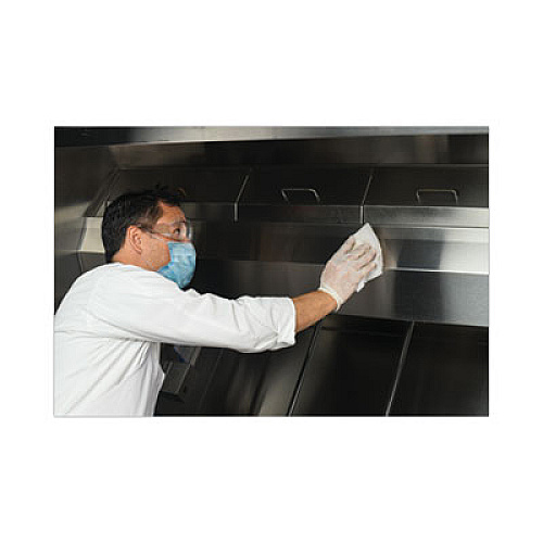 Stainless Steel Hood Degreaser Wipes, 9 x 12, Unscented, 30 Wipes/Pack, 6 Packs/Carton