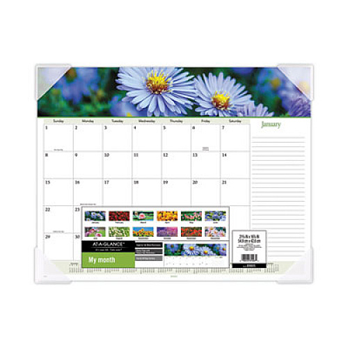 At-A-Glance Panoramic Floral Desk Pad (89805)